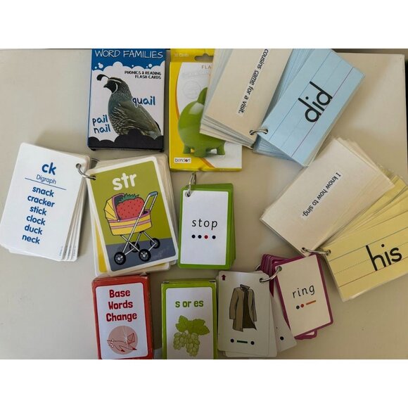 9 Piece of Teaching Cards Home Schooling Cards Children's Learning Tools Flashca - Picture 2 of 3